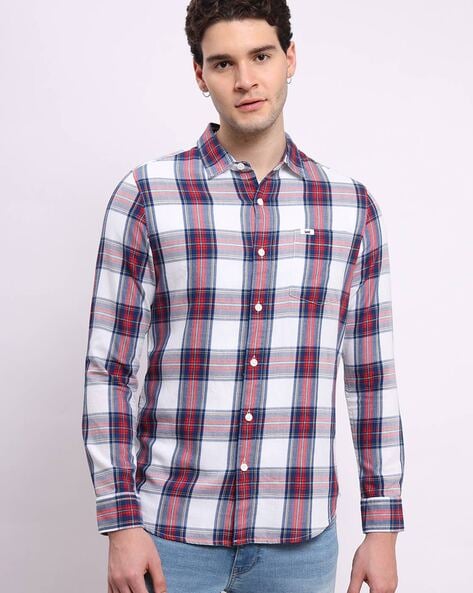 Lee Men Checked Slim Fit Shirt