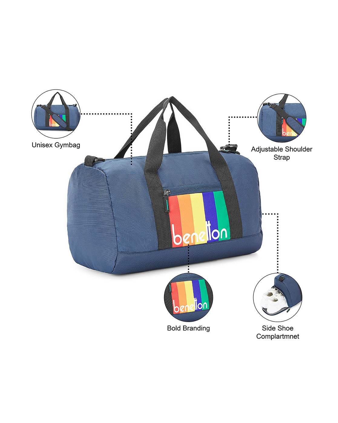 Benetton gym store bag hdfc