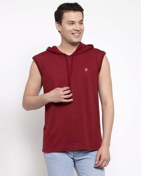 Buy Maroon Sweatshirt Hoodies for Men by FRISKERS Online