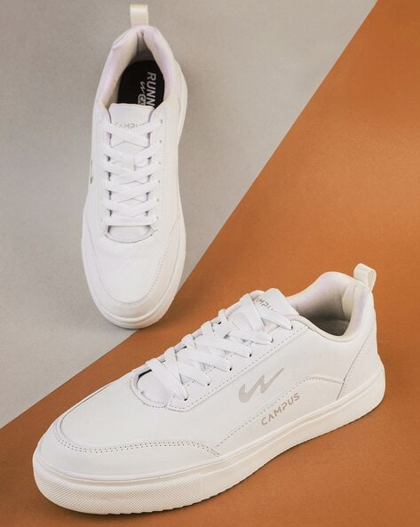 Men Round-Toe Lace-Up Sneakers