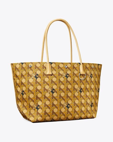 Canvas Basket-Weave Large Tote Bag