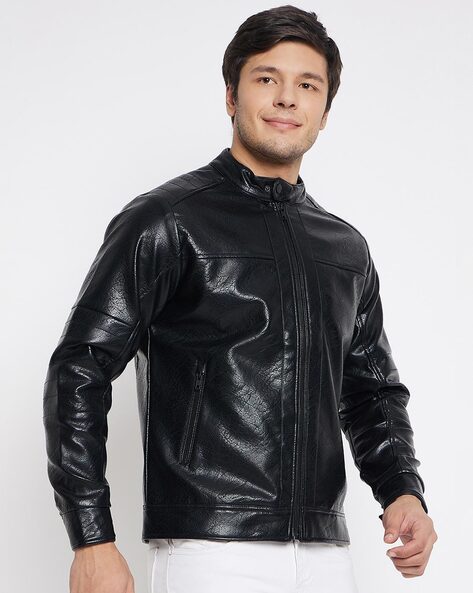 Okane shop leather jacket