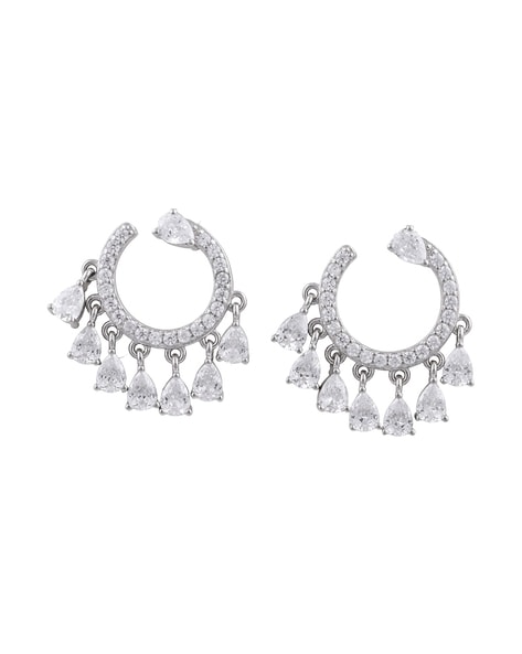 Pure silver earrings on sale online