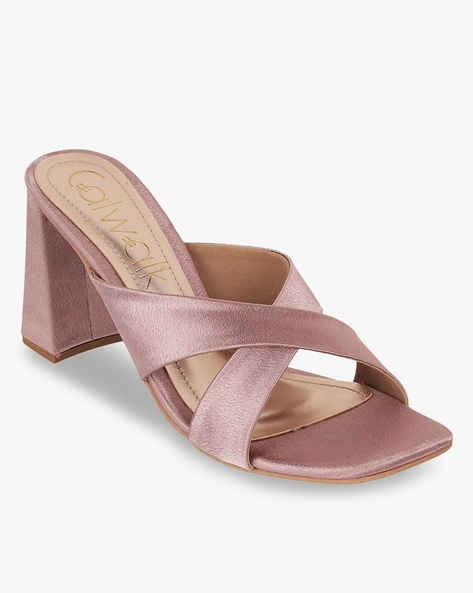 Buy CATWALK Womens Glitter Block Heel Sandals | Shoppers Stop-omiya.com.vn