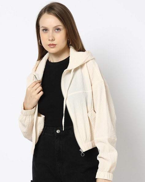 Fabric Jacket Original Style Off-white - Jackets - Women - Warson Motors