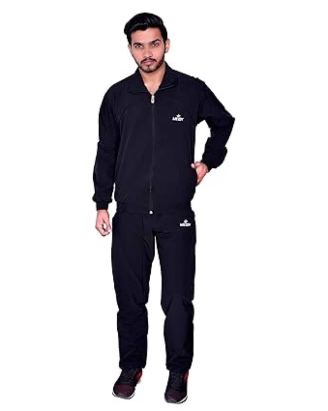 NASTOYS Velor Track Jacket・pants 【Ｍ】 Buy Mens Velour Tracksuit with Zippered Pockets (204-Navy, Large