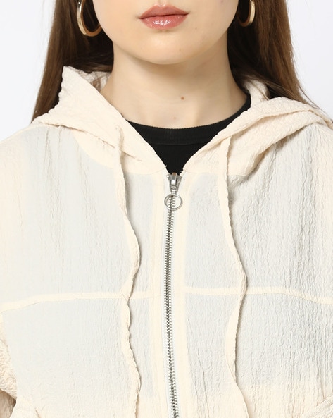 adidas Originals slim trefoil puffer jacket in off white | ASOS