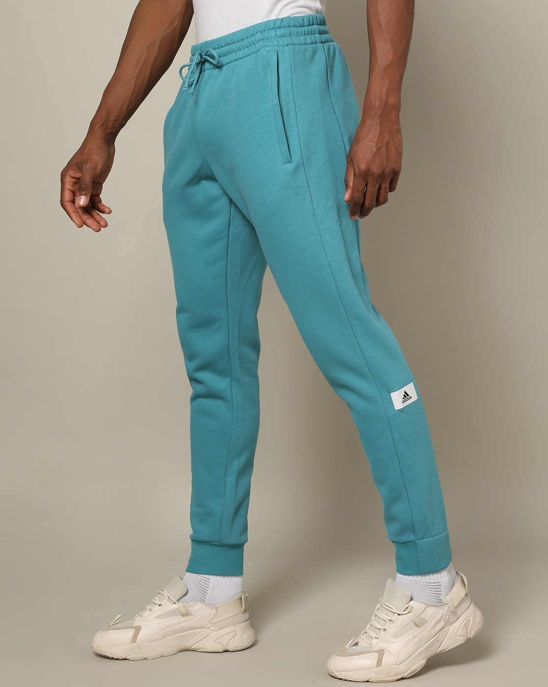 adidas turquoise track pants