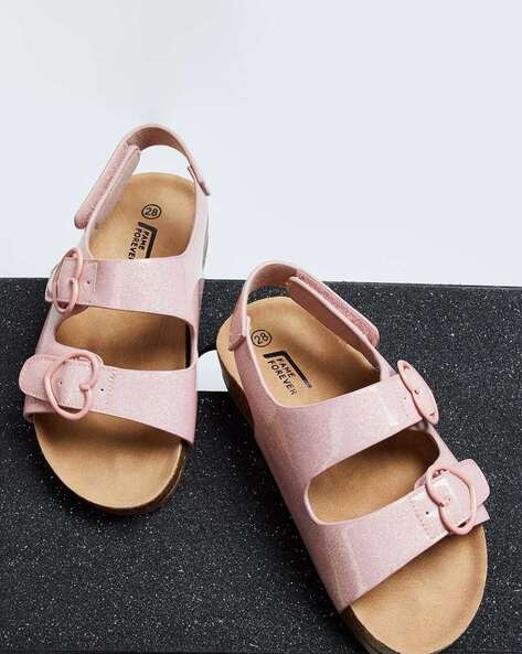 Buy Pink Sandals for Girls by FAME FOREVER BY LIFESTYLE Online