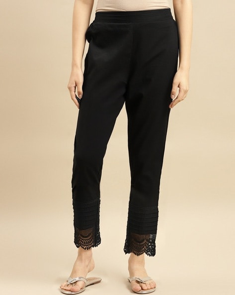 Solid Zip Pocket Crop Pants For Women | Pants for women, Cropped pants,  Women
