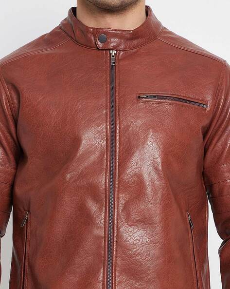 Okane leather clearance jacket