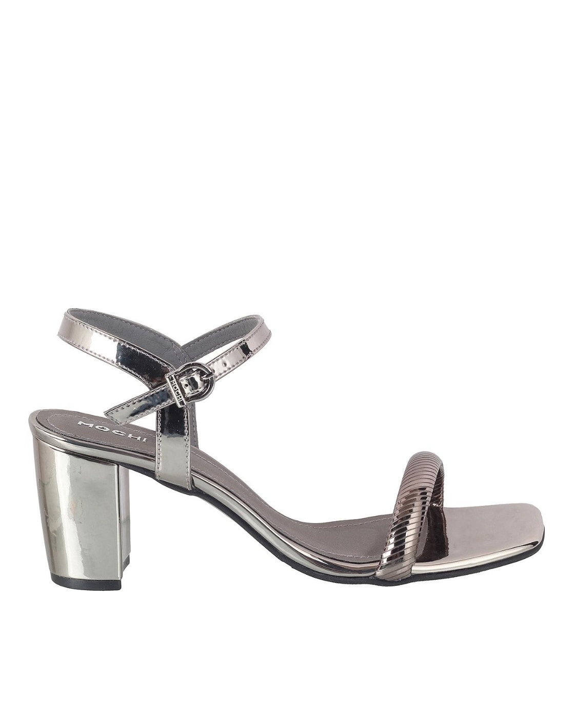 Buy Grey Heeled Sandals for Women by Mochi Online Ajio