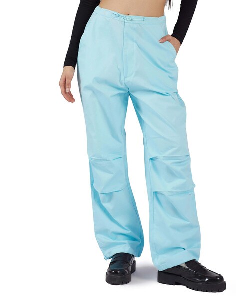 Women Relaxed Fit Pants with Elasticated Waist