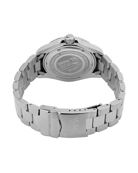 Invicta stainless steel deals back water resistant