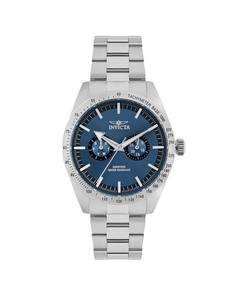 Invicta hot sale tachymeter blue