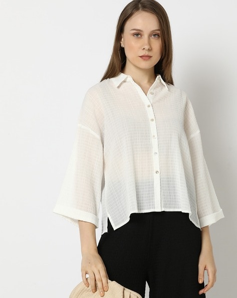 Off White Tops - Buy Off White Tops online in India