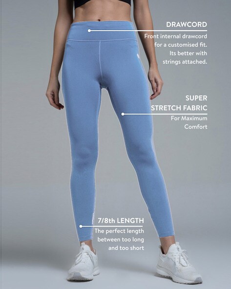 Sports short leggings in gradient dark blue color - Peach Pump