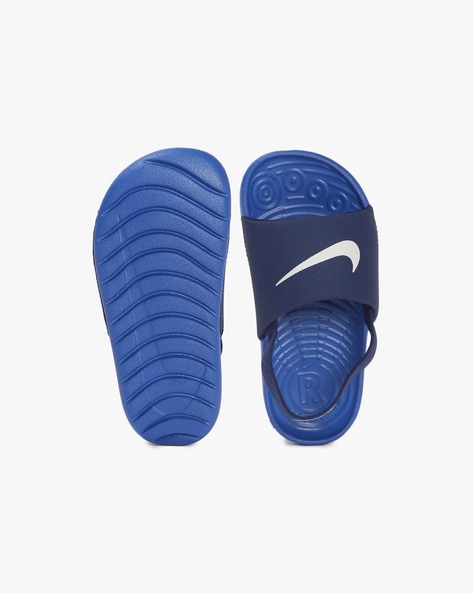 Nike slides best sale navy blue