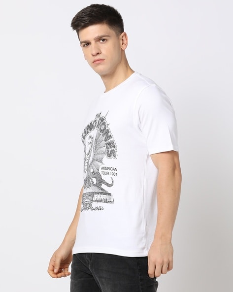 Men Graphic Print Regular Fit T-Shirt