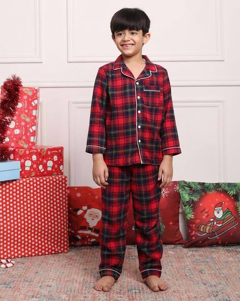 Buy Red Nightsuit Sets for Boys by Biglilpeople Online Ajio