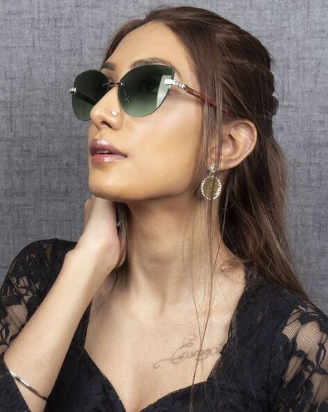 AV CHRISTI GREEN SUNGLASSES | WORLDWIDE SHIPPING | FLOSSY BOX