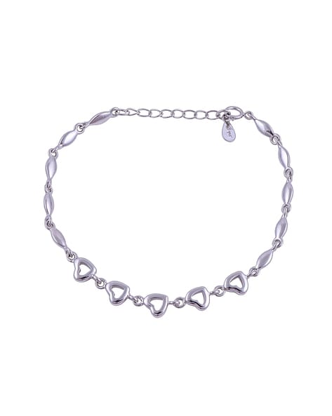 Sterling Silver Heart Shaped Bracelet – The $19.95 Store