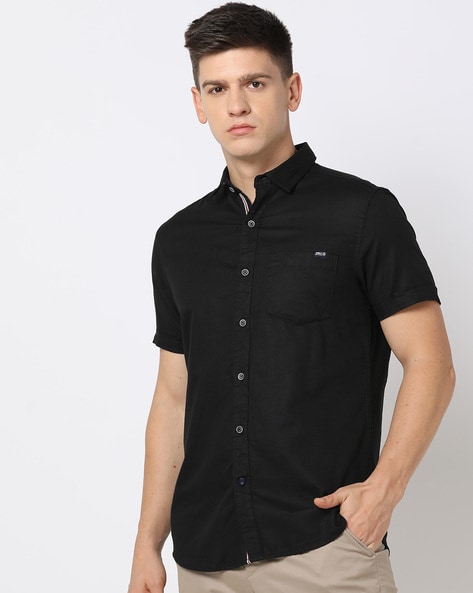 Men Slim Fit Cotton Shirt