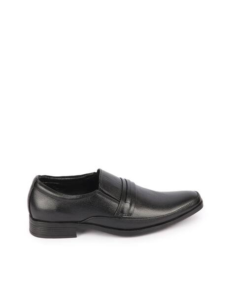 FAUSTO Men Round-Toe Slip-On Shoes