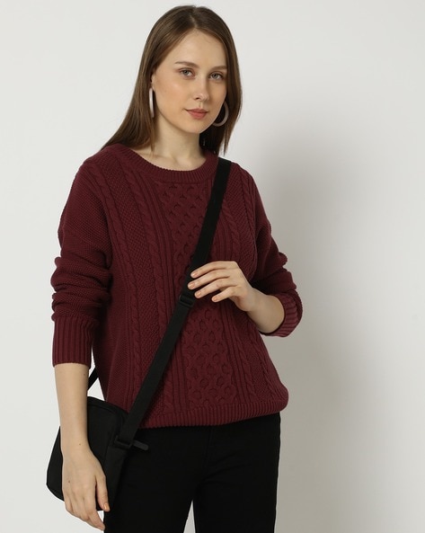 Gap Women Cable-Knit Relaxed Fit Pullover