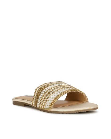 Bata best sale gold sandals