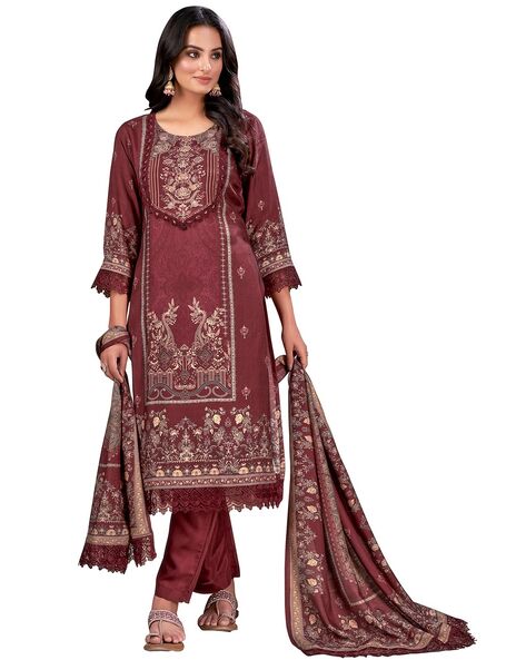Women Woven Salwar Suit Set Price in India