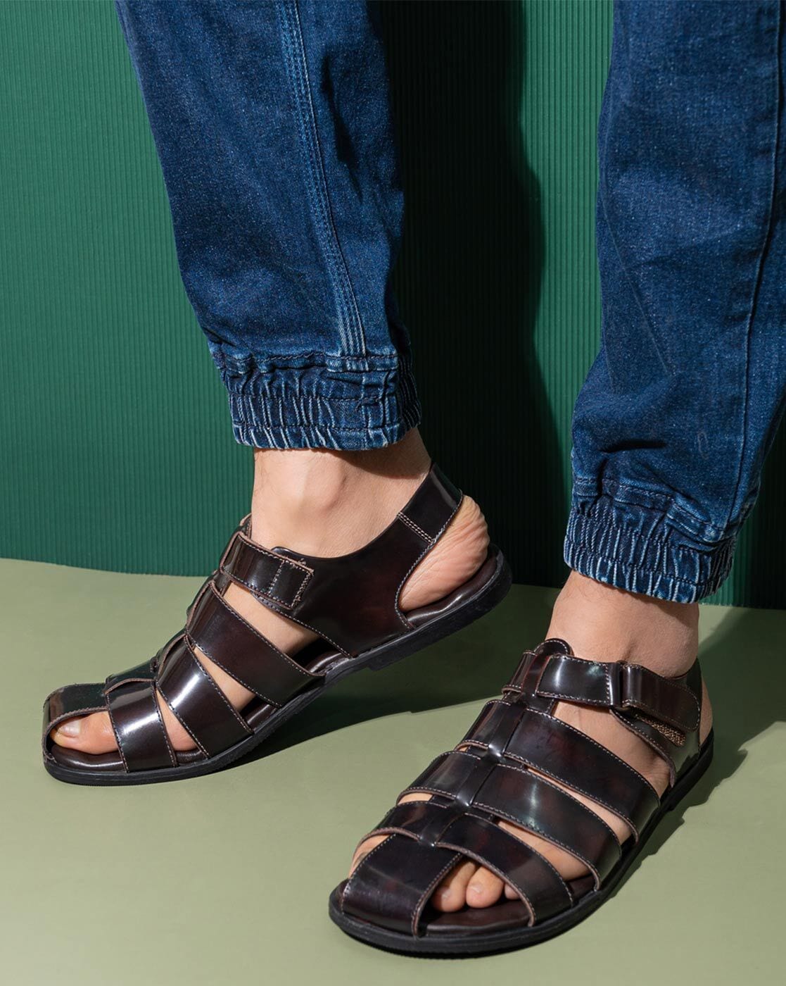 Buy Brown Sandals for Men by AJANTA Online | Ajio.com