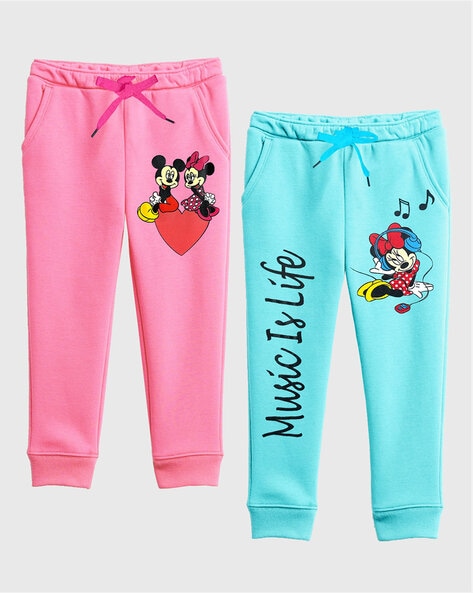 Buy Multicoloured Track Pants for Girls by Kuchipoo Online