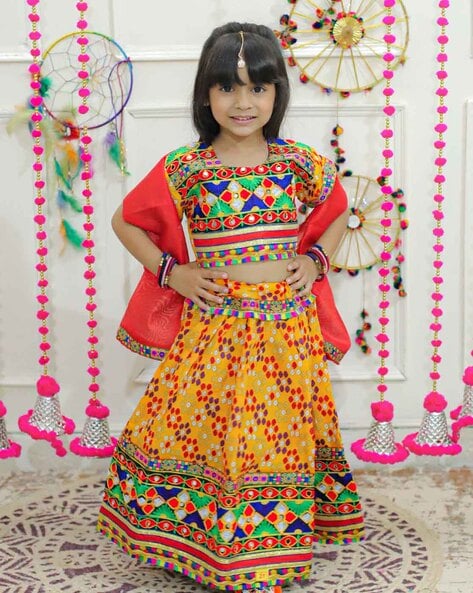Indian kids girls ethnic lehenga choli Bollywood wending wear | eBay