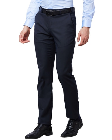 Raymond Slim Fit Grey Formal Trouser For Men
