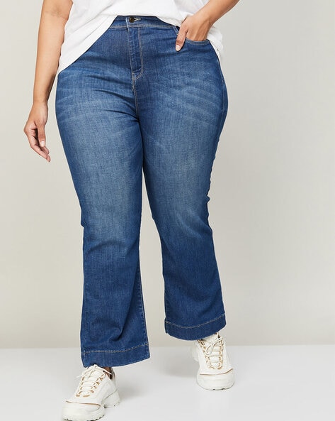 Mid-Rise Plus Size Bootcut Jeans