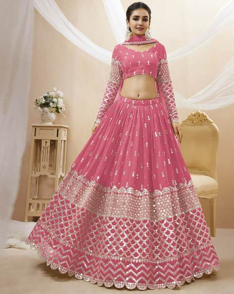 Online Shopping India - Baby Pink Lehenga Choli