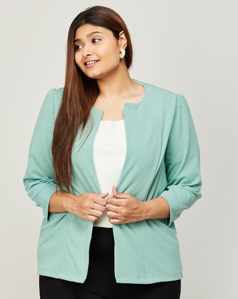 Plus size green shrug hotsell