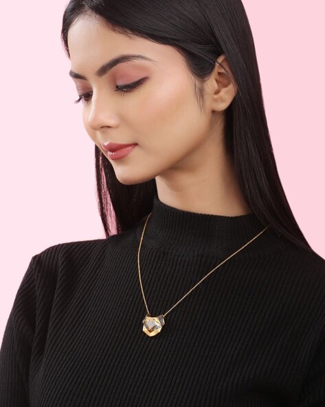 Buy Gold-Toned Necklaces & Pendants for Women by KICKY & PERKY