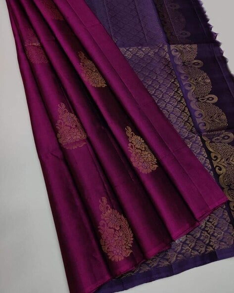 Grape Purple Elegance Kanchipuram Silk Saree SS15509 – Capell Haute Couture