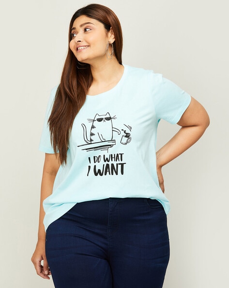 Plus size outlet crew neck tees