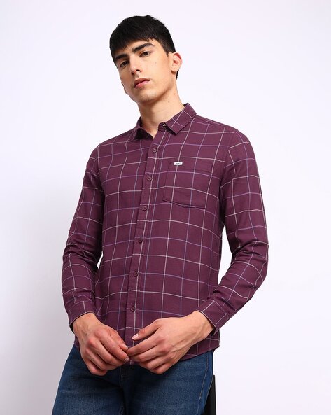 Checked Slim Fit Shirt