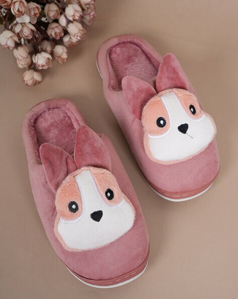 Girls discount fox slippers