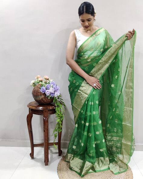 Organza on sale kanjeevaram sarees