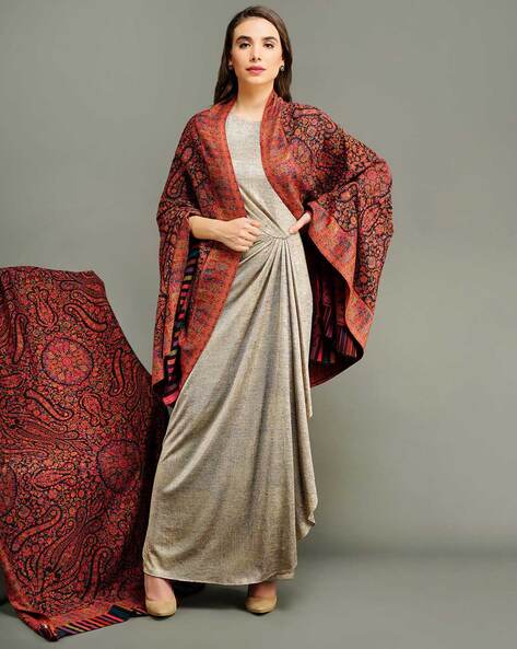 Pashmina in Kani Weave Shawl Price in India