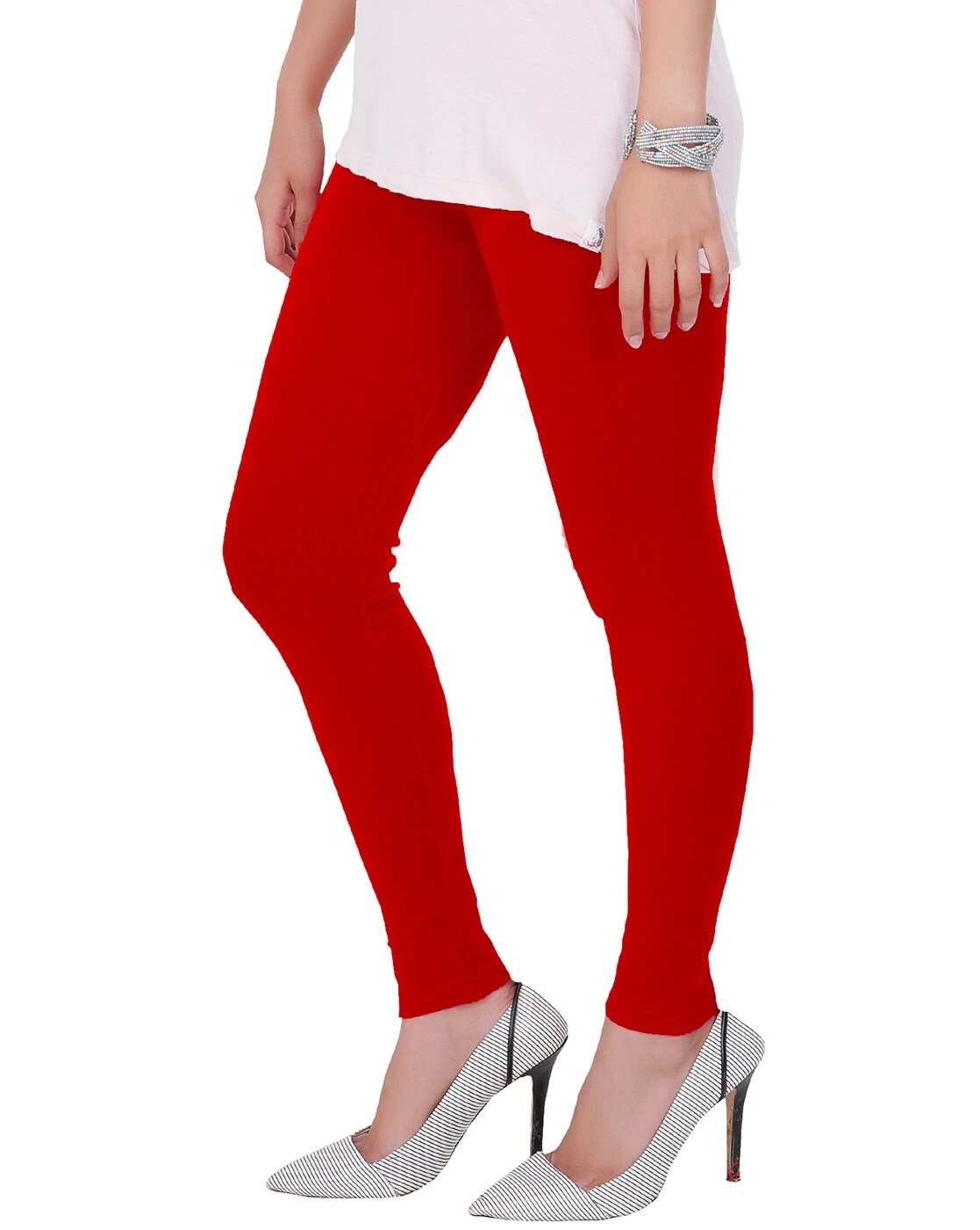 Coral Pink Color Legging Ankle Length – LGM Fashions