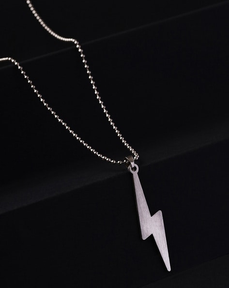 SILVOSWAN Chain Pendant Lightning Bolt Necklace for Men and Women Stainless  Steel Pendant Price in India - Buy SILVOSWAN Chain Pendant Lightning Bolt  Necklace for Men and Women Stainless Steel Pendant Online