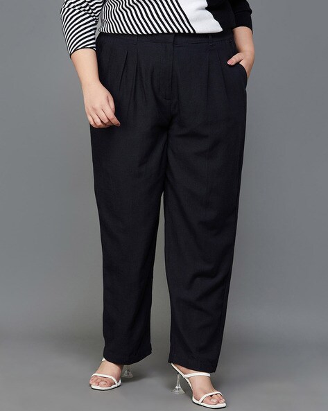 Buy Black Trousers & Pants for Women by Nexus by Lifestyle Online