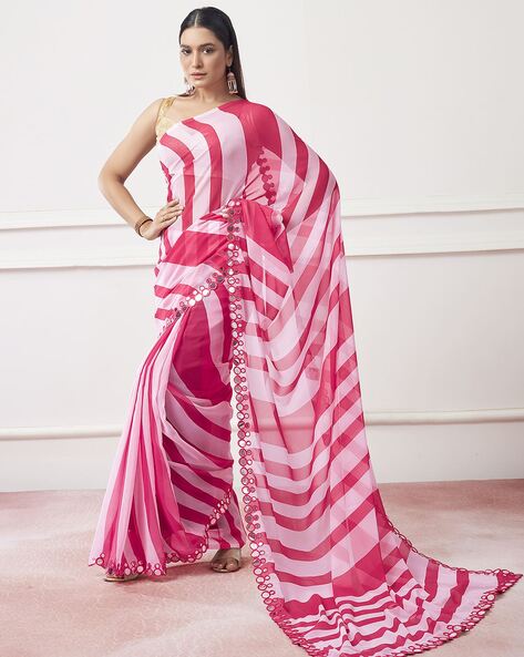 Laxmipati Printed Georgette Saree (Multicolor) in Mumbai at best price by  Shubh Labh - Justdial