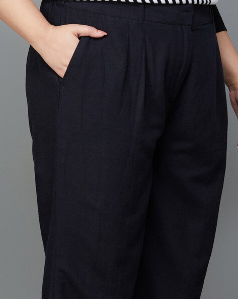 Buy Black Trousers & Pants for Women by Nexus by Lifestyle Online